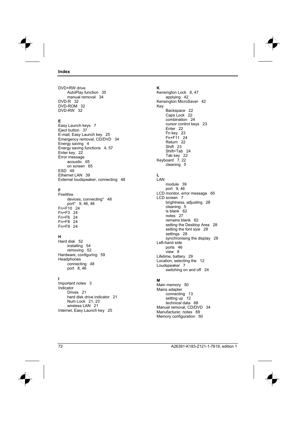 Fujitsu Siemens Computers AMILO Pro V2035 User Manual | Page 82 / 84