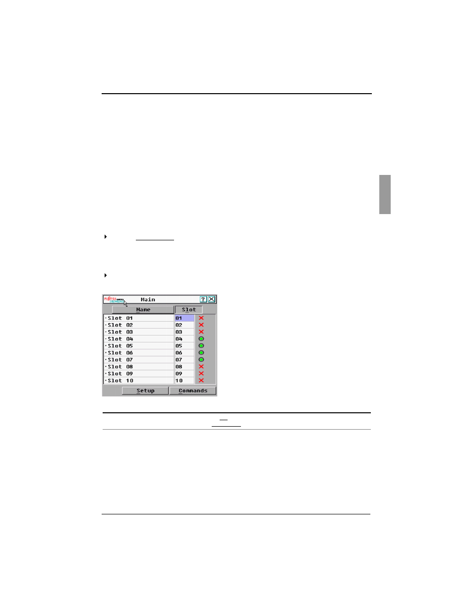 3 analog operation, 1 controlling your system, 2 viewing and selecting slots and server modules | Analog operation, Controlling your system, Viewing and selecting slots and server modules, 3analog operation | Fujitsu Siemens Computers BX600 User Manual | Page 17 / 48