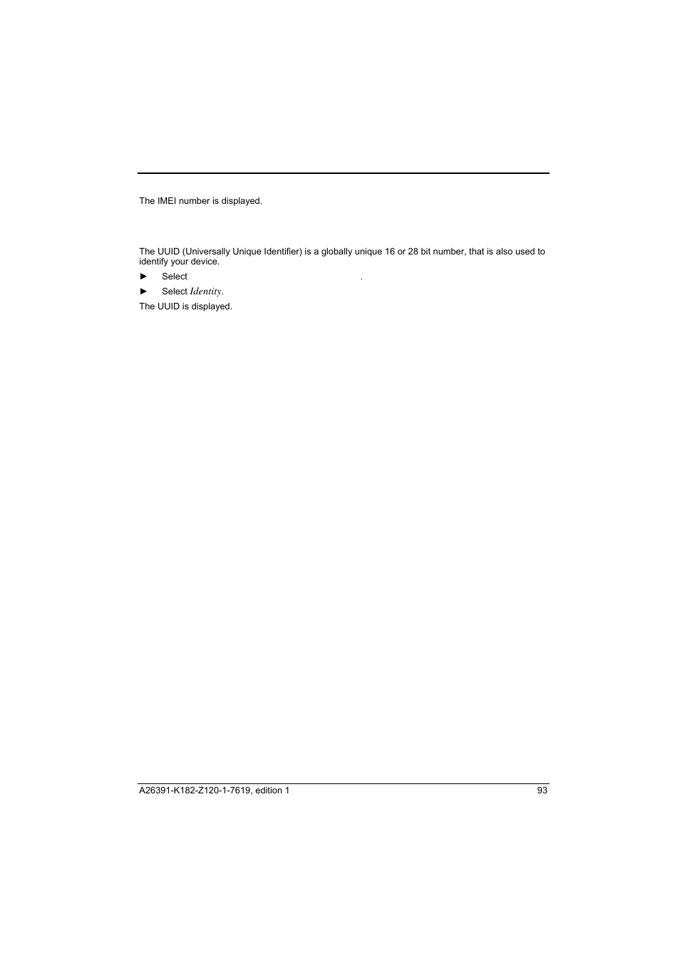 Calling up the uuid | Fujitsu Siemens Computers Loox T User Manual | Page 103 / 118