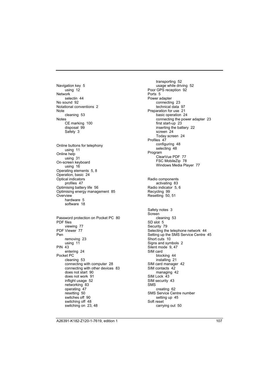 Fujitsu Siemens Computers Loox T User Manual | Page 117 / 118