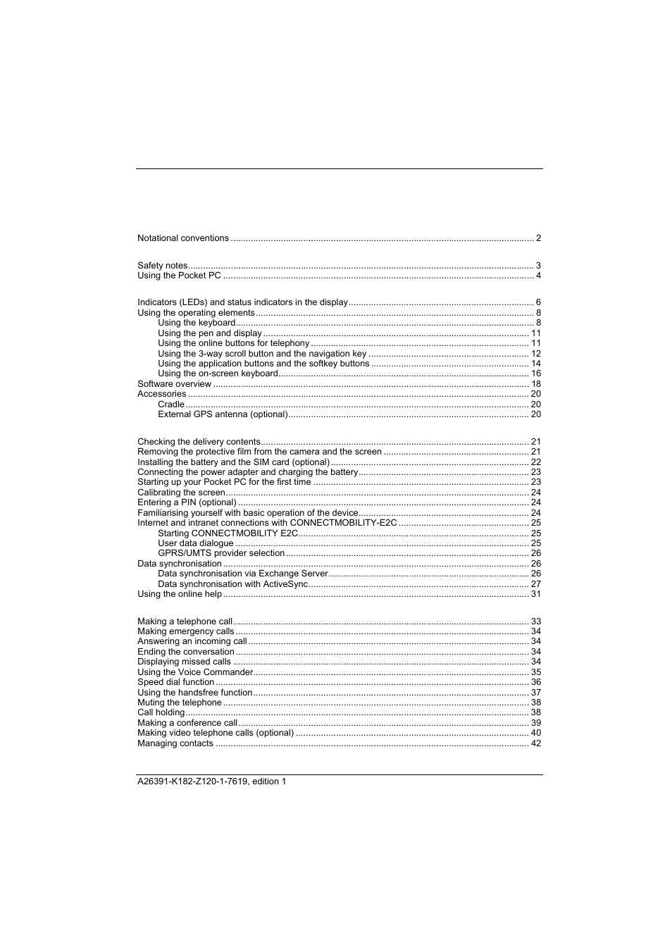 Fujitsu Siemens Computers Loox T User Manual | Page 7 / 118
