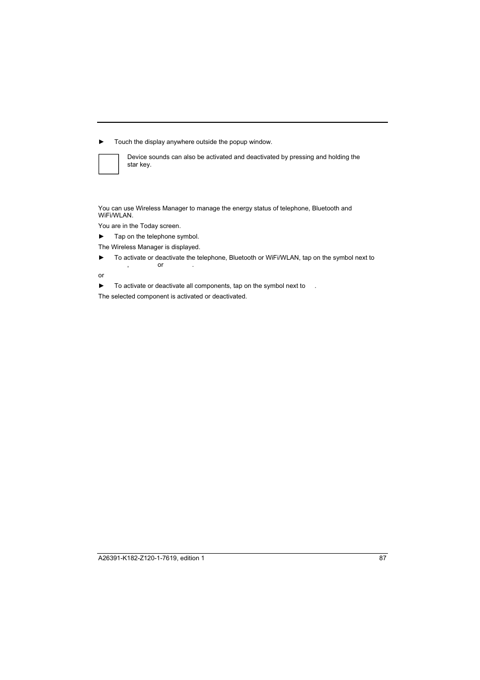 Using wireless manager | Fujitsu Siemens Computers Loox T User Manual | Page 97 / 118