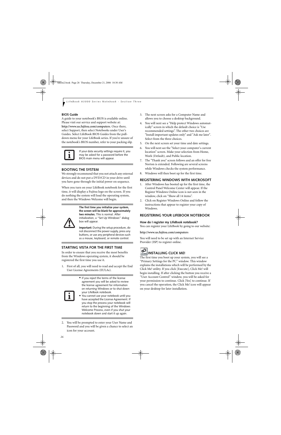 Fujitsu Siemens Computers LifeBook A3120 User Manual | Page 36 / 120