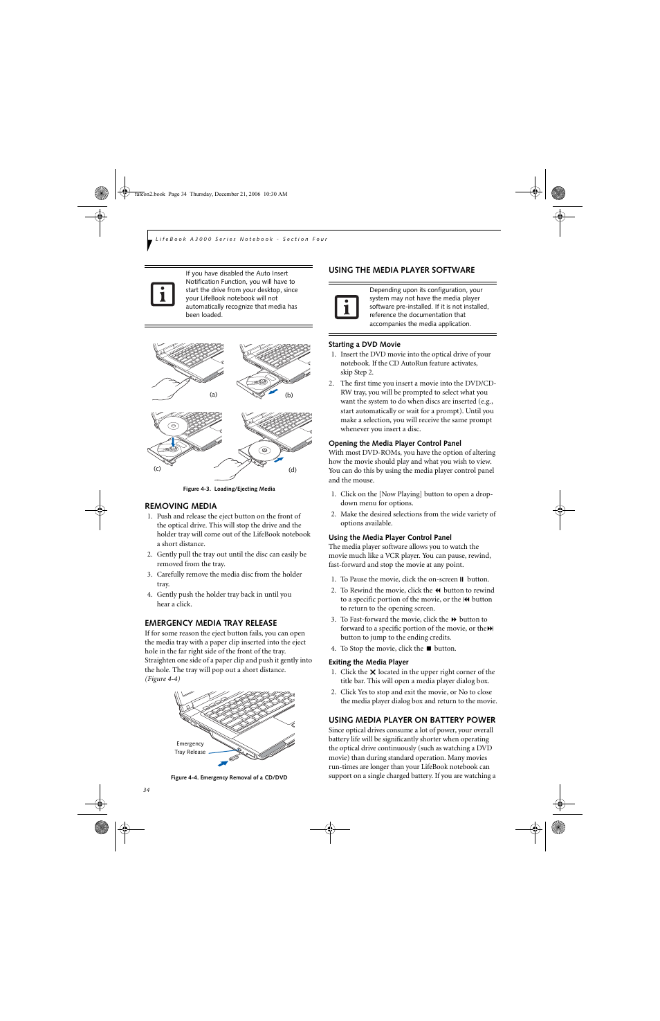 Fujitsu Siemens Computers LifeBook A3120 User Manual | Page 44 / 120