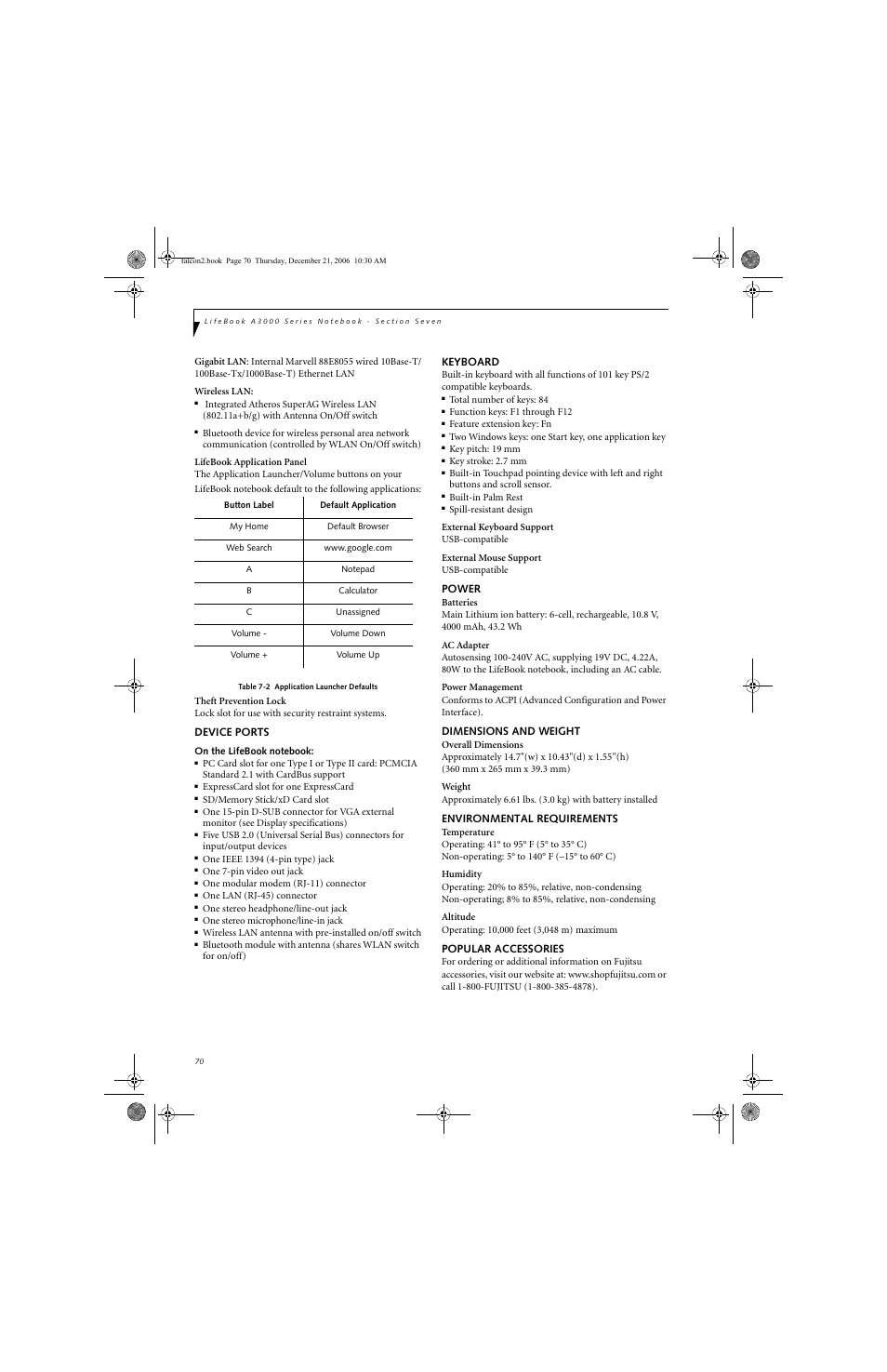 Fujitsu Siemens Computers LifeBook A3120 User Manual | Page 80 / 120
