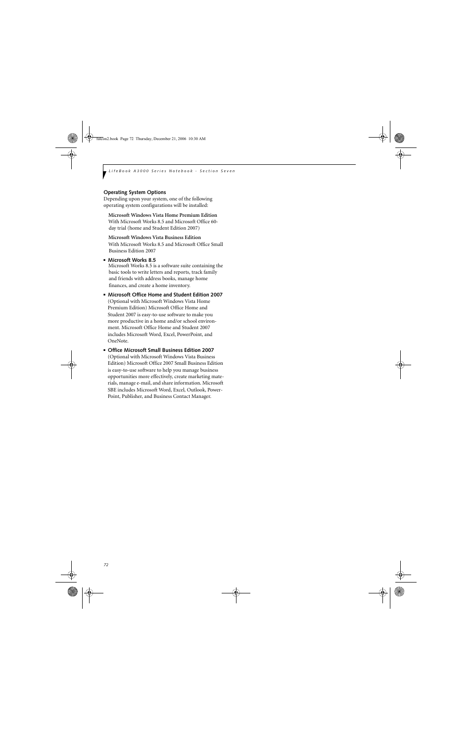 Fujitsu Siemens Computers LifeBook A3120 User Manual | Page 82 / 120