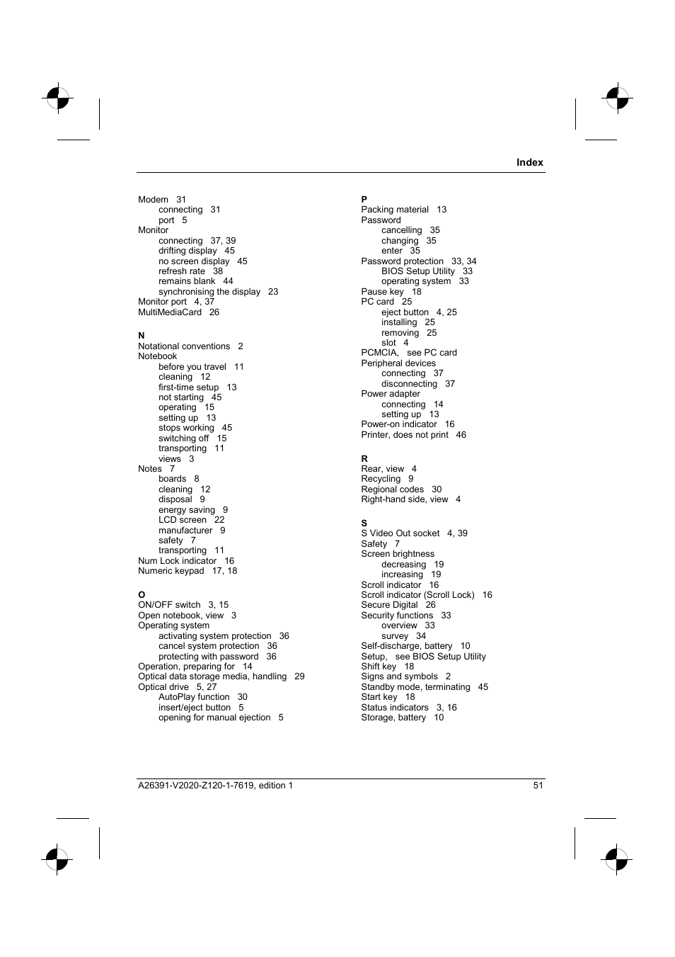 Fujitsu Siemens Computers V2020 User Manual | Page 59 / 60
