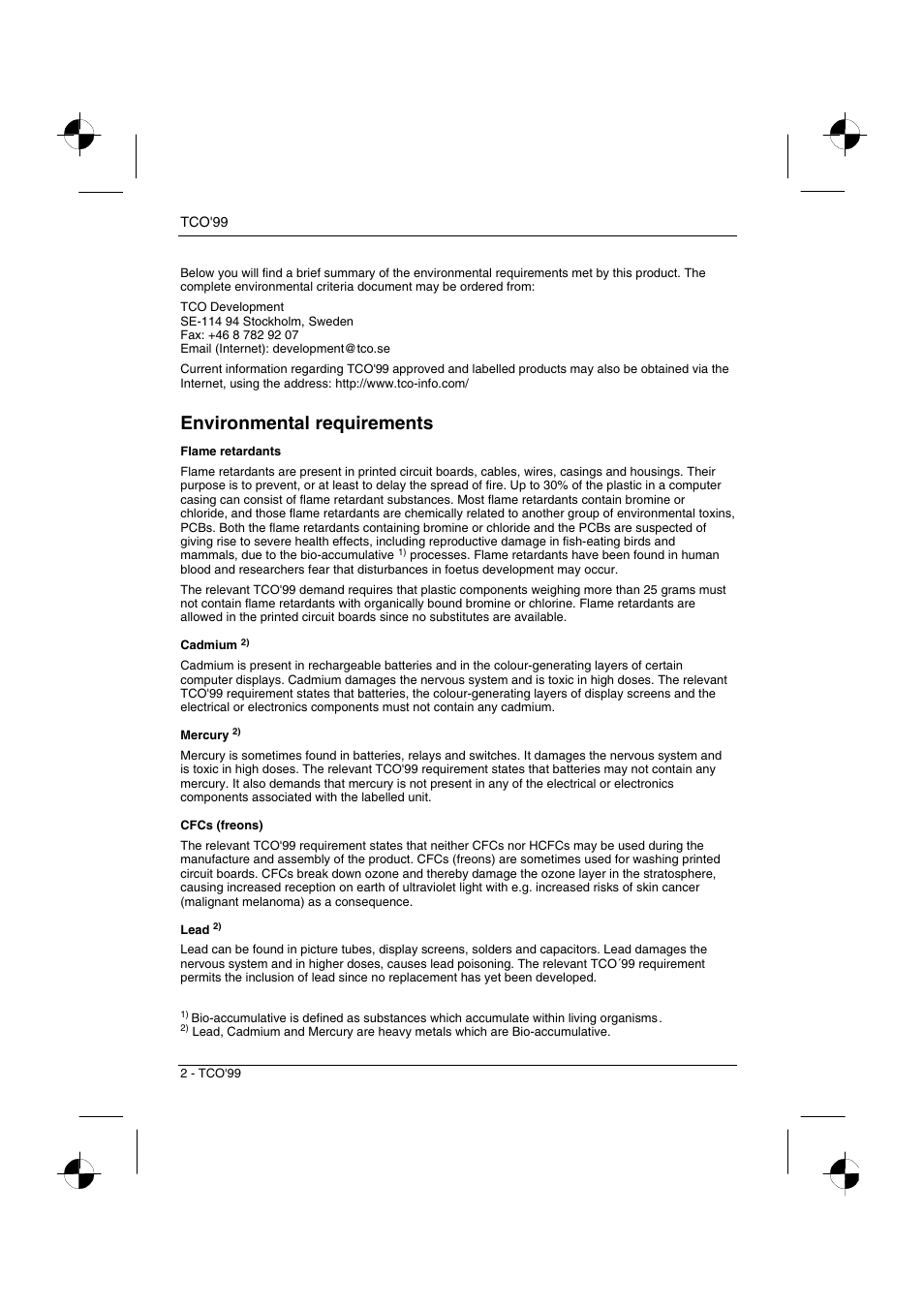 Environmental requirements | Fujitsu Siemens Computers 4312 FA User Manual | Page 26 / 26