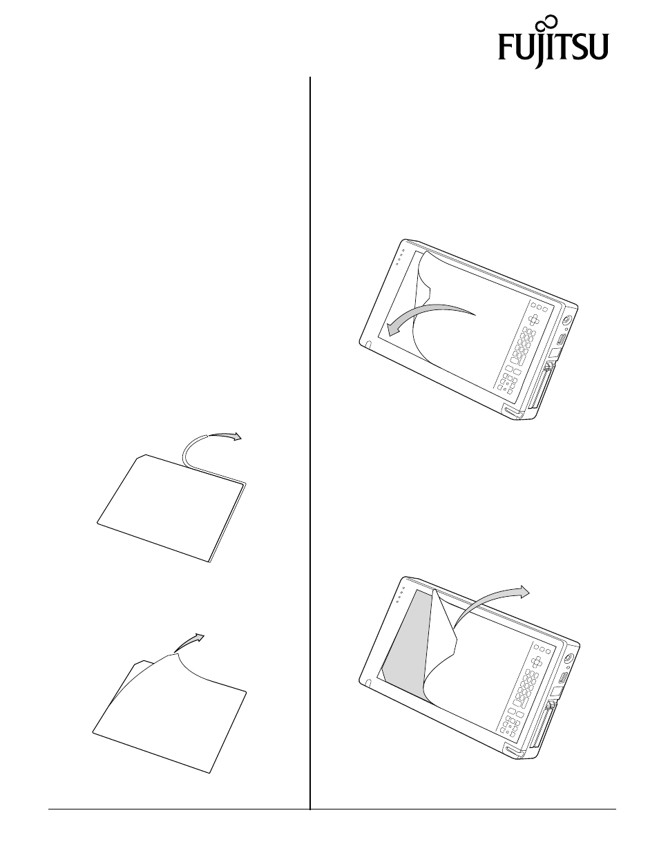 Fujitsu Siemens Computers Screen Protector FMWSP8 User Manual | 1 page