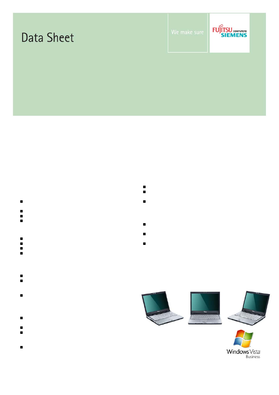 Fujitsu Siemens Computers Lifebook S6410 User Manual | 4 pages