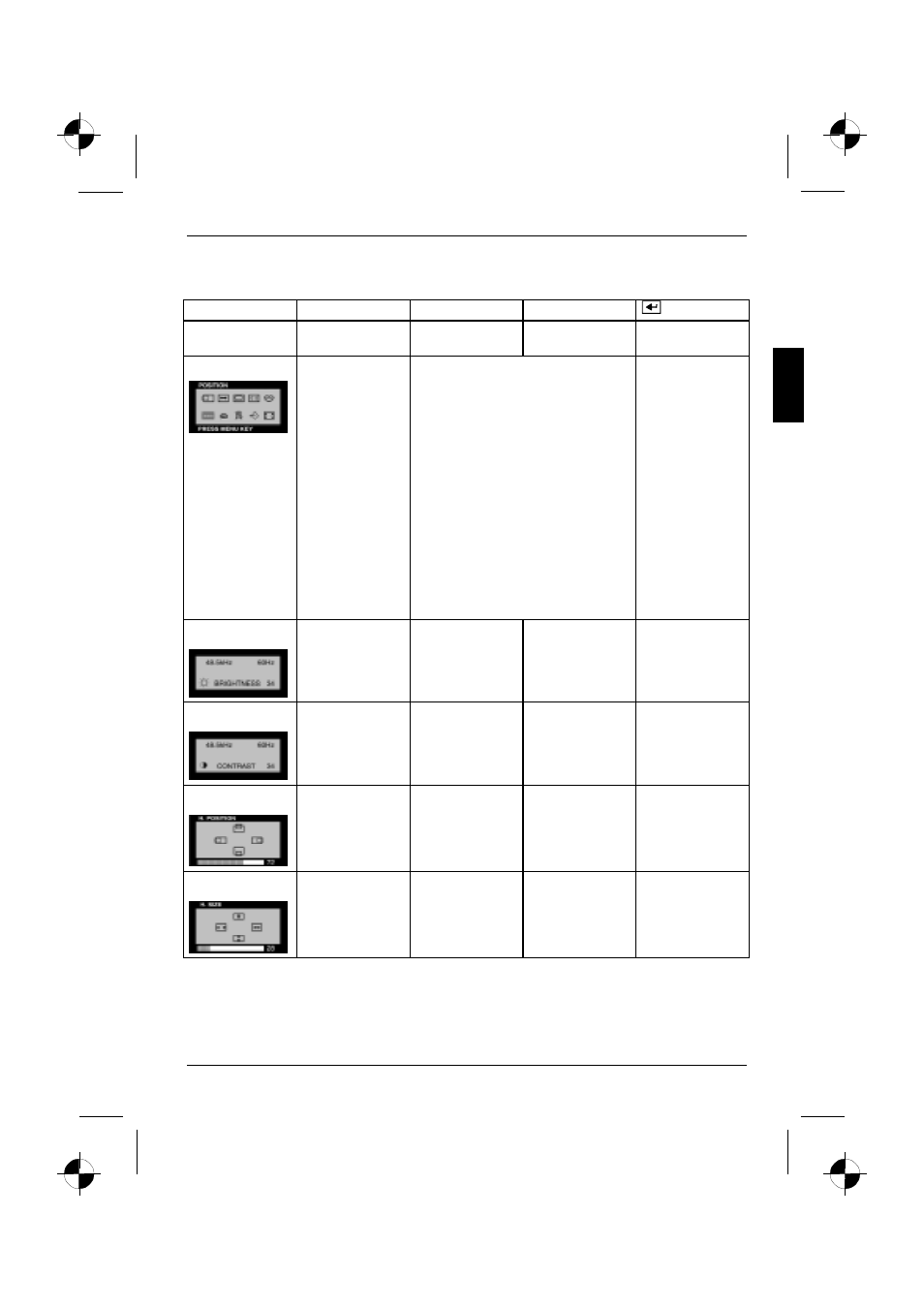 Osd menu functions | Fujitsu Siemens Computers C779 User Manual | Page 17 / 23