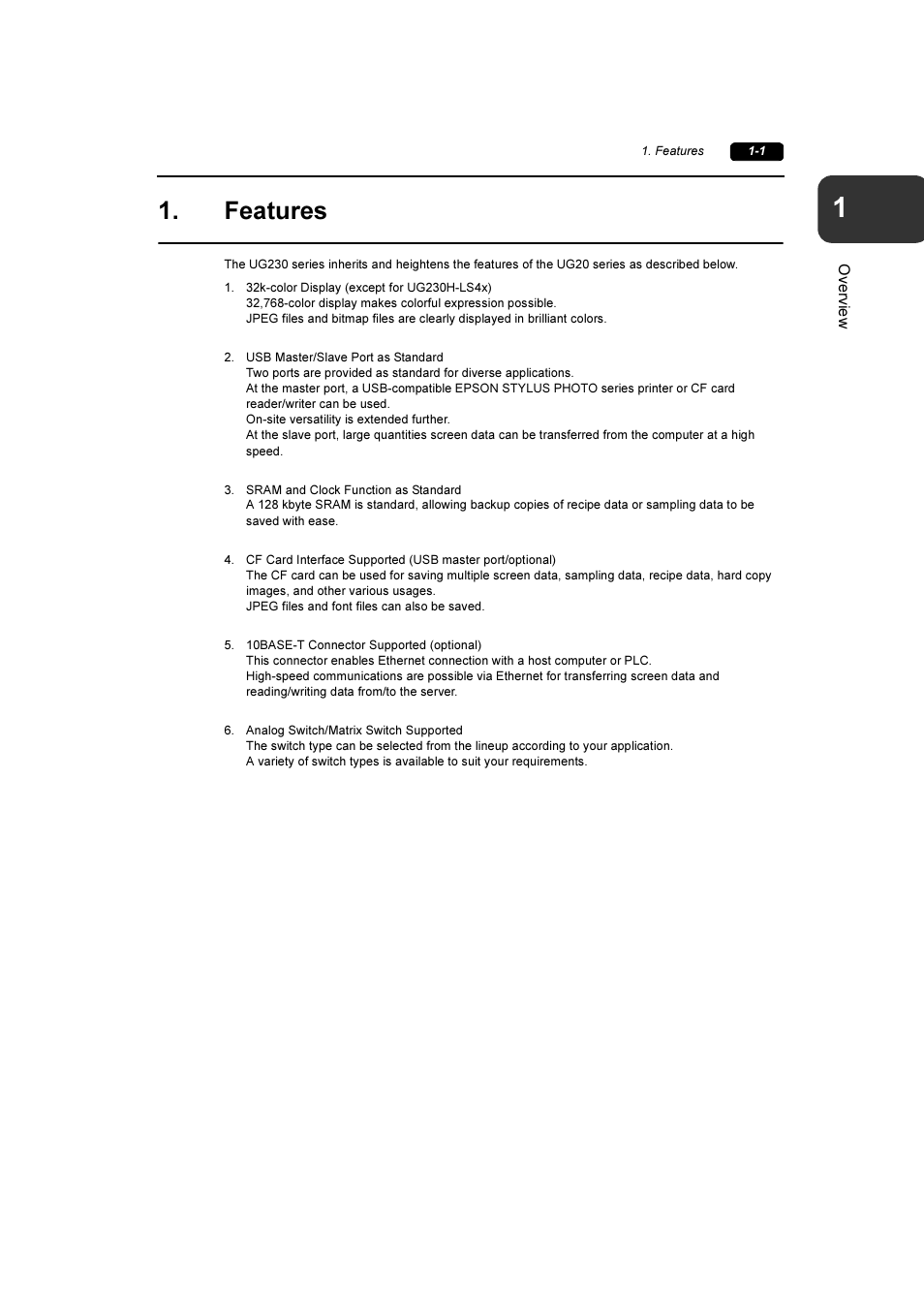 Features, Features -1 | Fuji Bikes FEH381 User Manual | Page 11 / 124