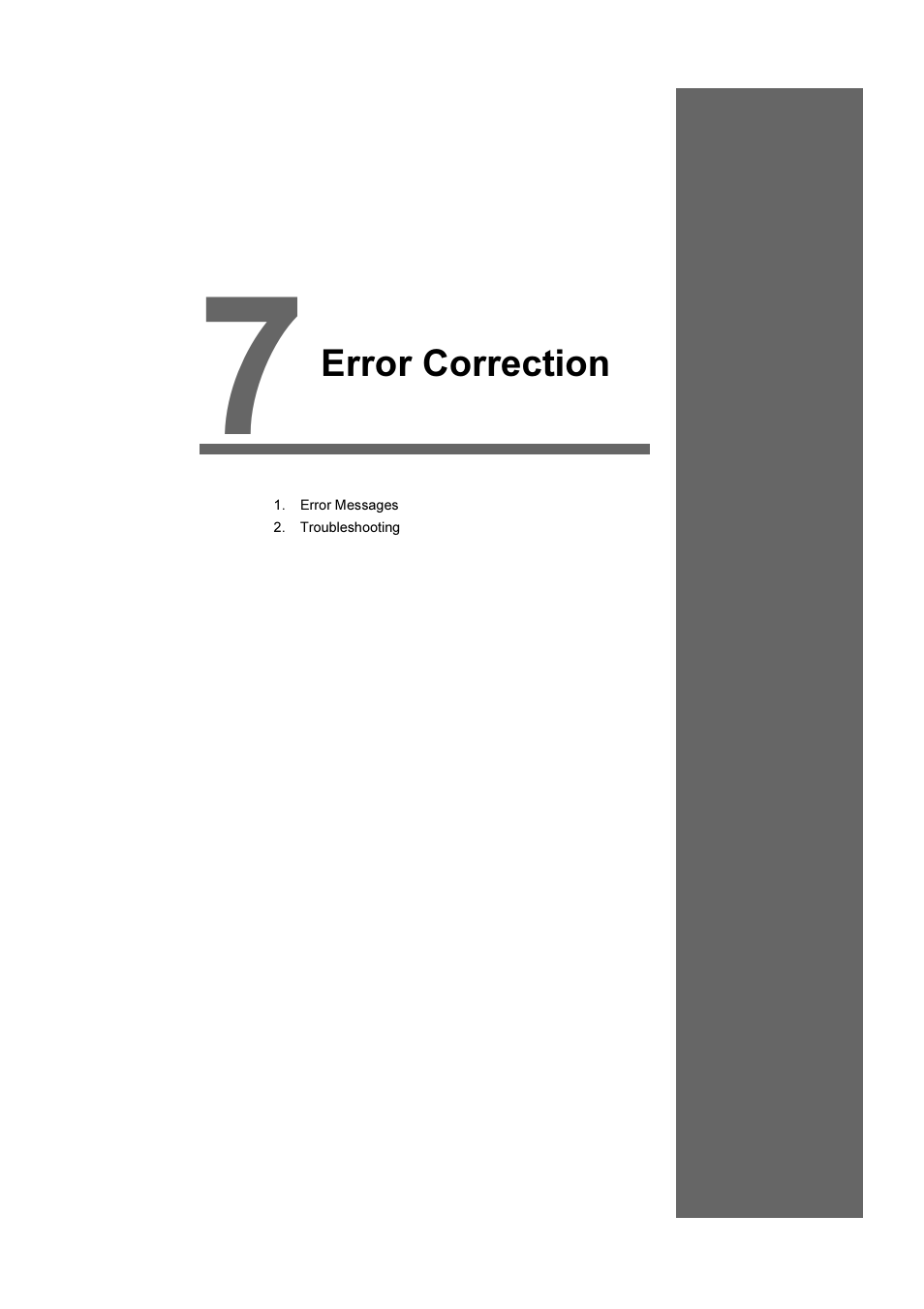 Error correction, Chapter 7 | Fuji Bikes FEH381 User Manual | Page 112 / 124