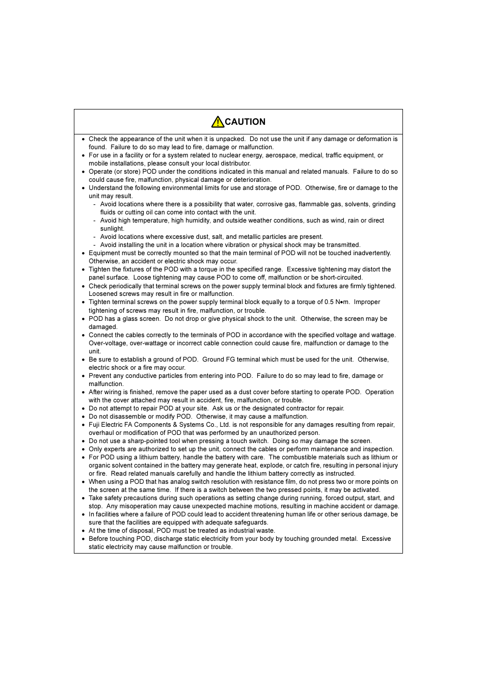 Caution | Fuji Bikes FEH381 User Manual | Page 5 / 124