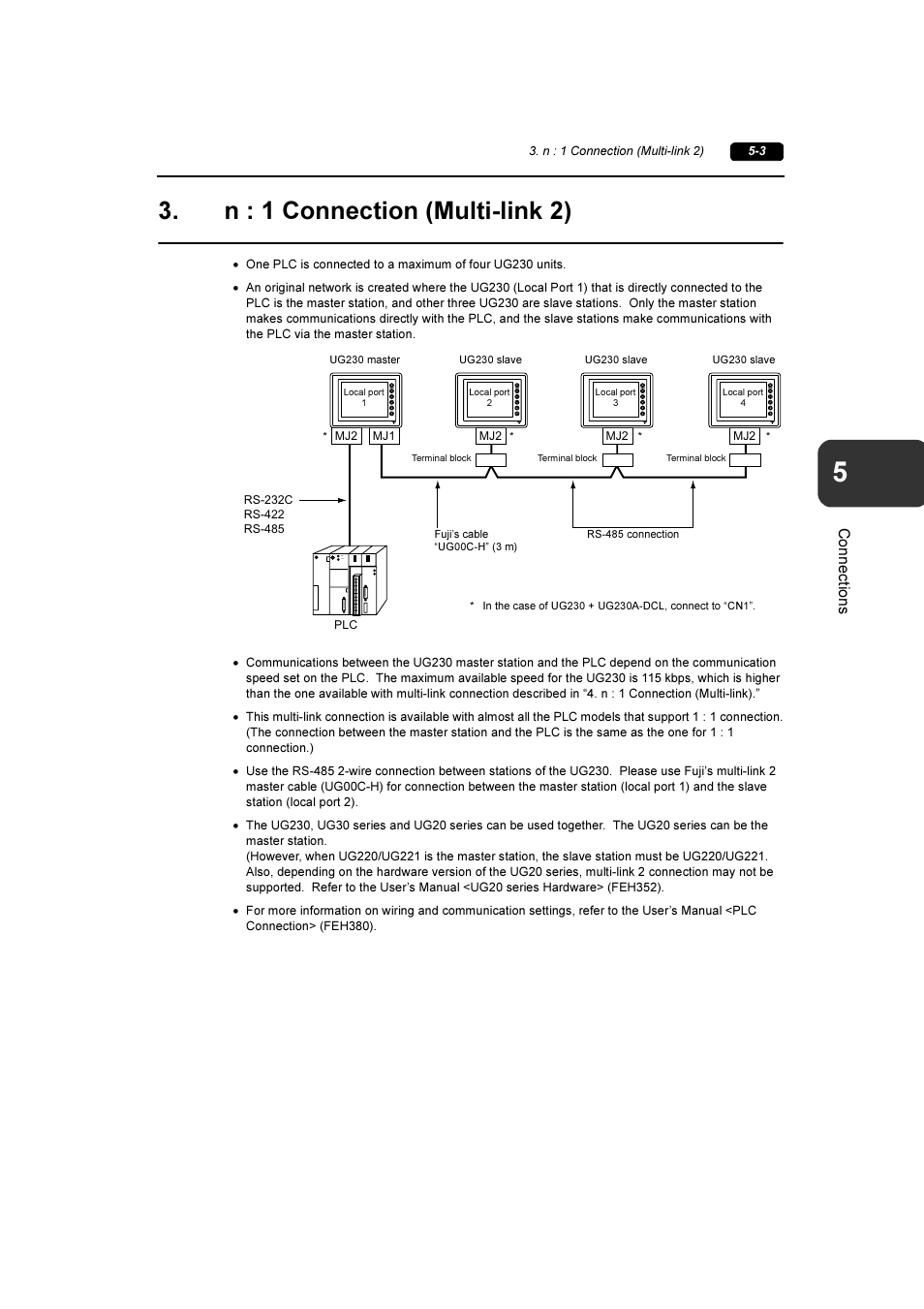N : 1 connection (multi-link 2), N : 1 connection (multi-link 2) -3 | Fuji Bikes FEH381 User Manual | Page 65 / 124
