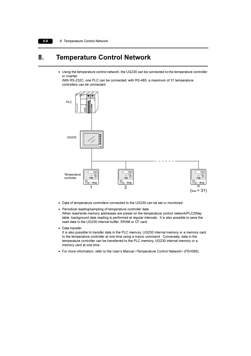 Temperature control network, Temperature control network -8, 12 n | Set/ent | Fuji Bikes FEH381 User Manual | Page 70 / 124