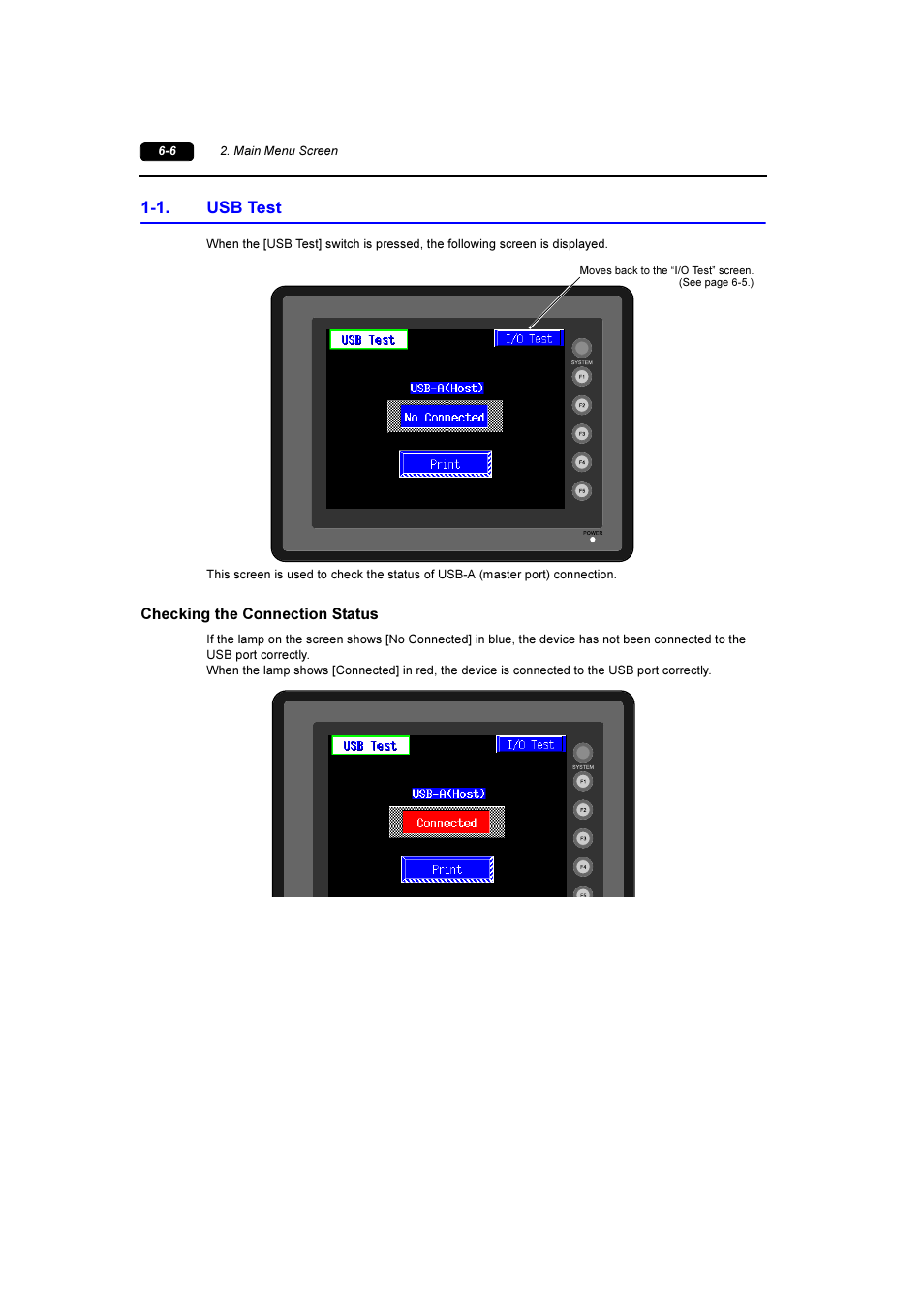 1. usb test, Usb test -6 | Fuji Bikes FEH381 User Manual | Page 79 / 124