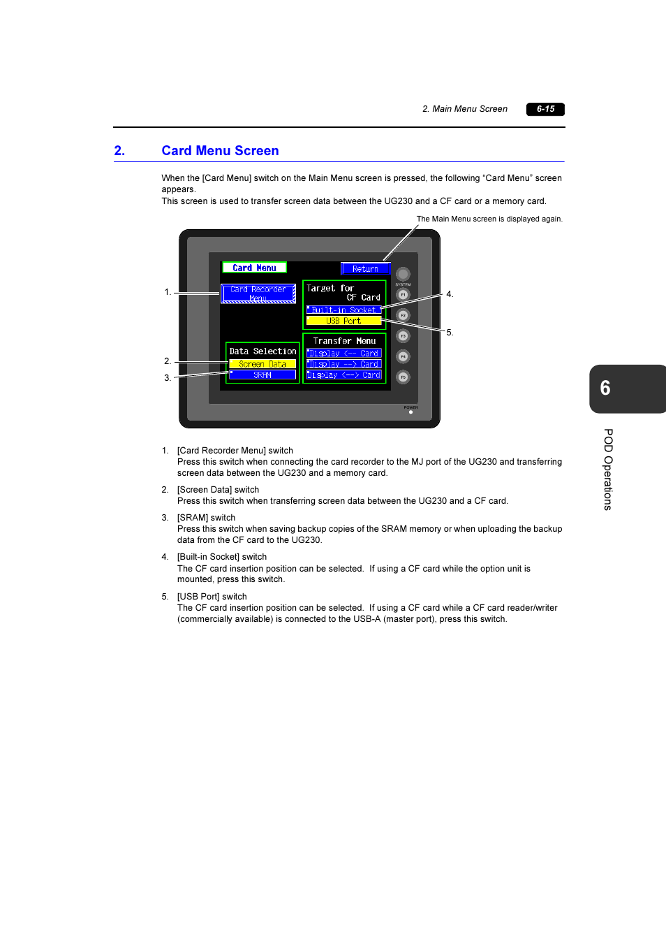 Card menu screen, Card menu screen -15, In “card menu screen | Fuji Bikes FEH381 User Manual | Page 88 / 124