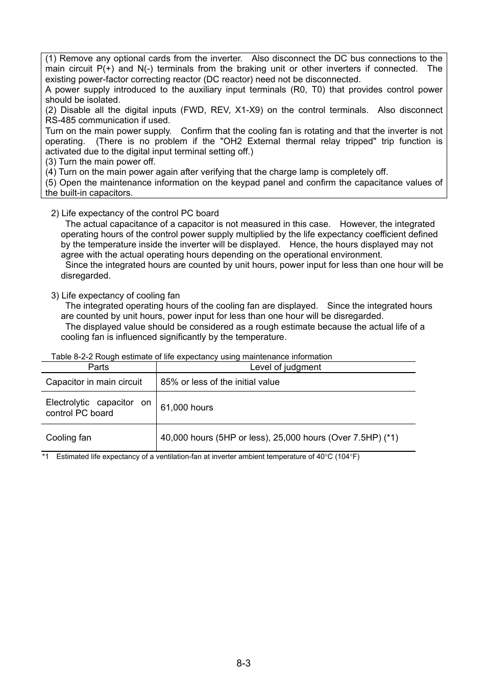 Fuji Bikes FRENIC 5000G11S/P11S User Manual | Page 106 / 132