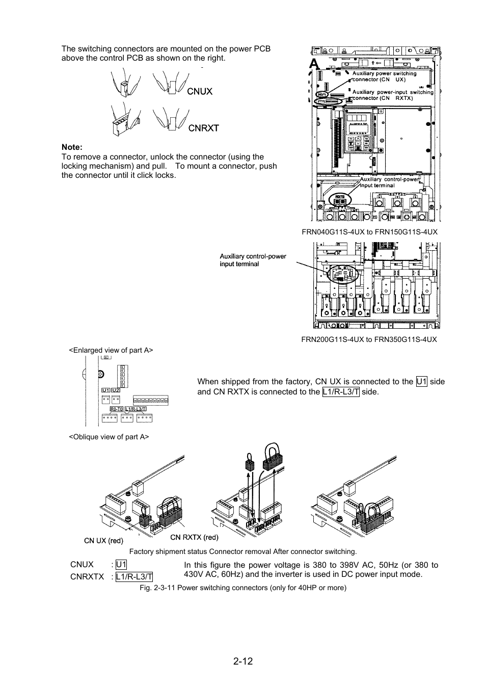 Fuji Bikes FRENIC 5000G11S/P11S User Manual | Page 24 / 132