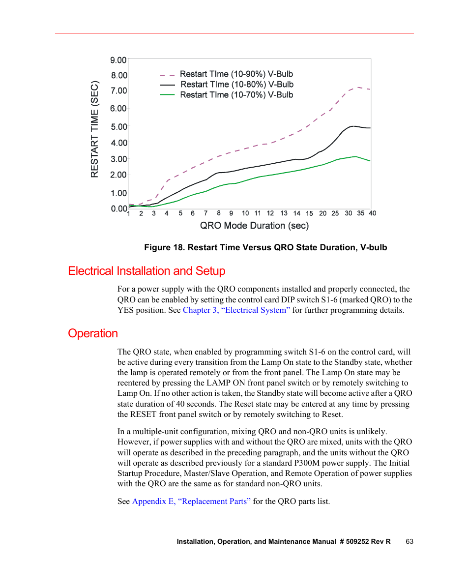 Electrical installation and setup, Operation, Electrical installation and setup operation | Figure 18 | Fusion F300S User Manual | Page 63 / 154