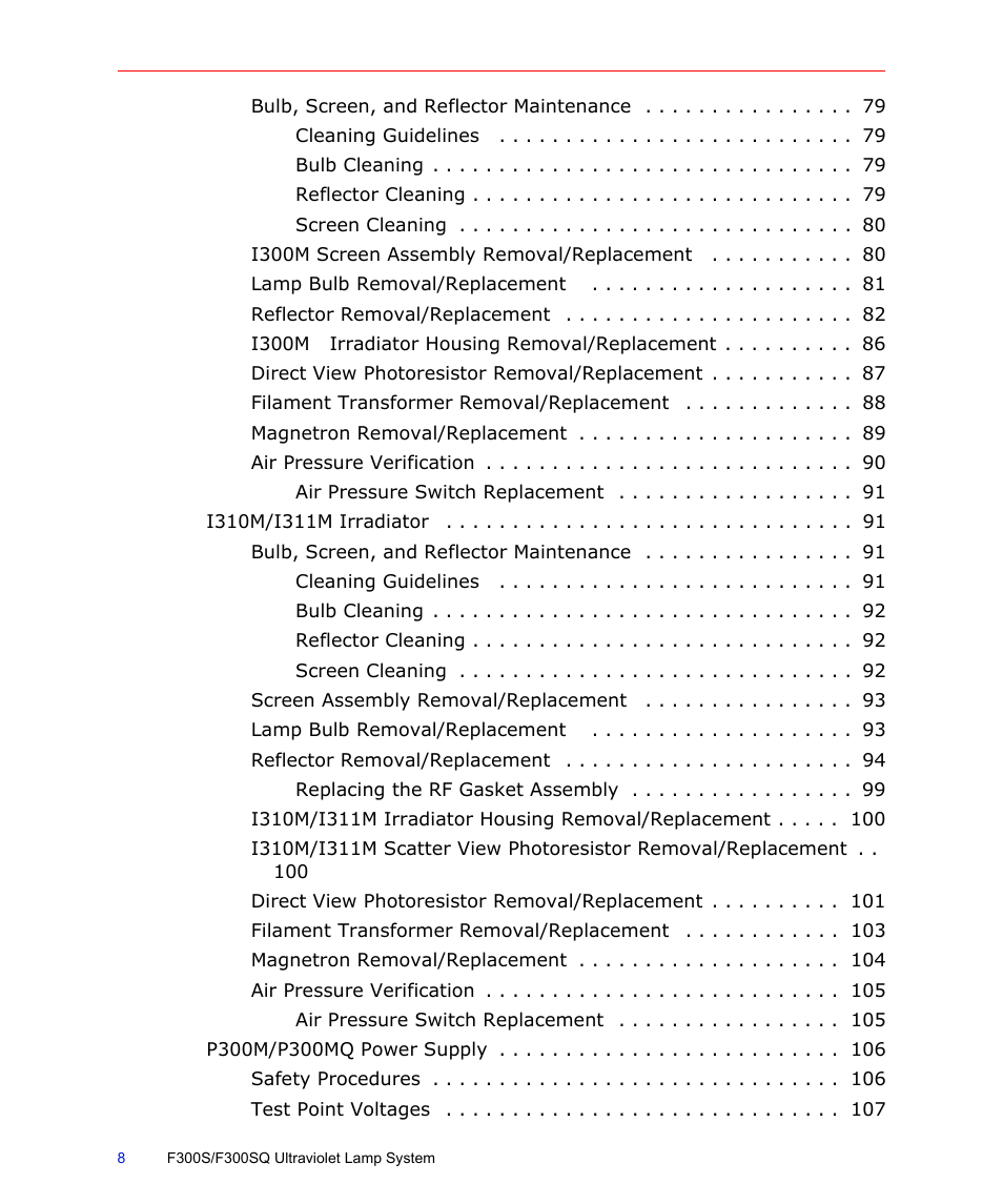 Fusion F300S User Manual | Page 8 / 154