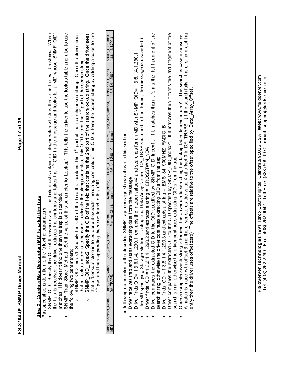 FieldServer FS-8704-09 SNMP User Manual | Page 17 / 39