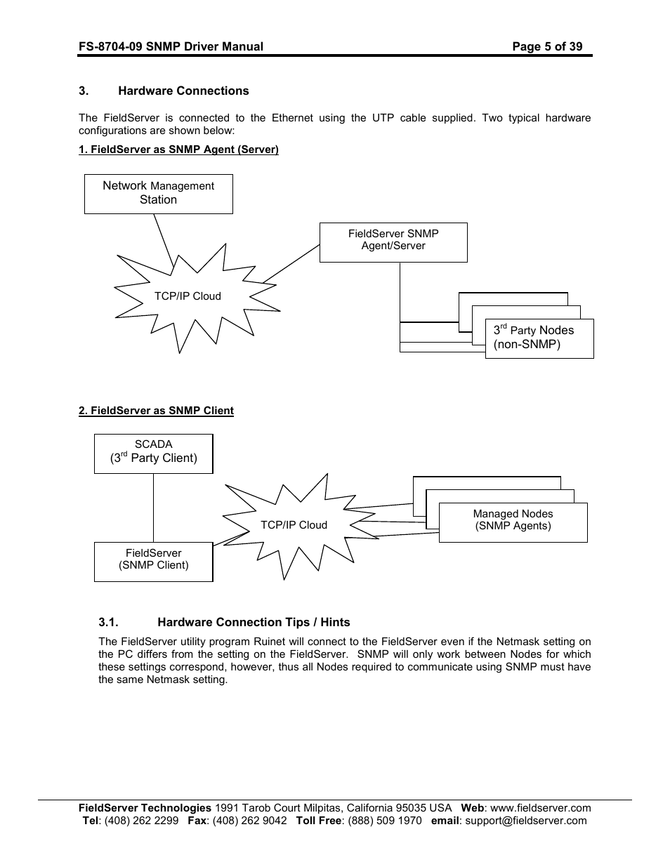 FieldServer FS-8704-09 SNMP User Manual | Page 5 / 39