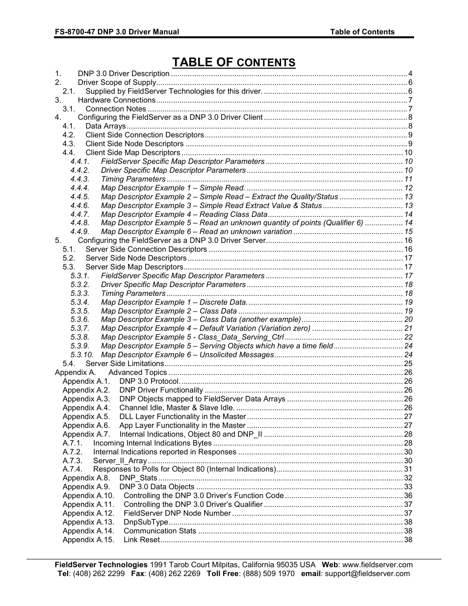 FieldServer FS-8700-47 User Manual | Page 2 / 51