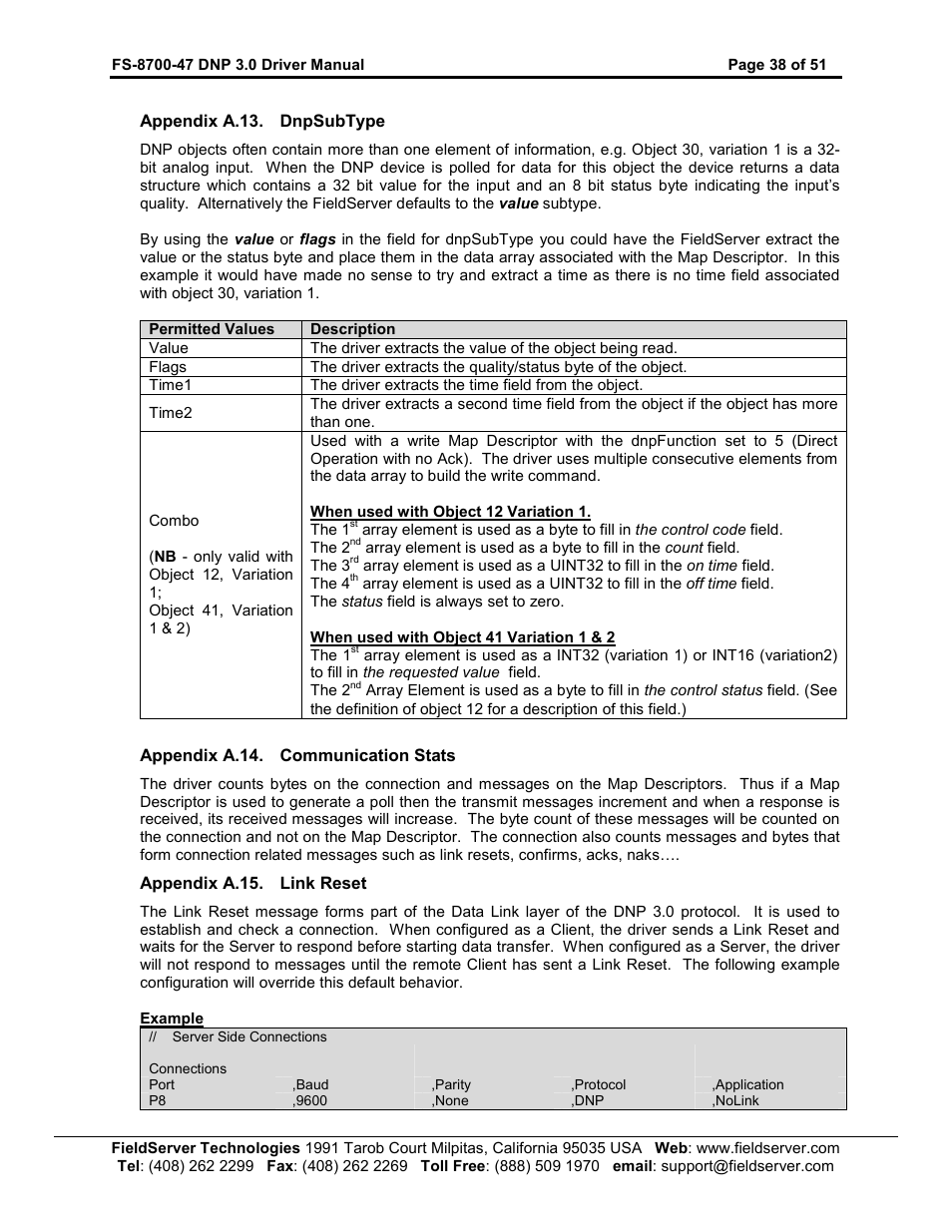 FieldServer FS-8700-47 User Manual | Page 38 / 51