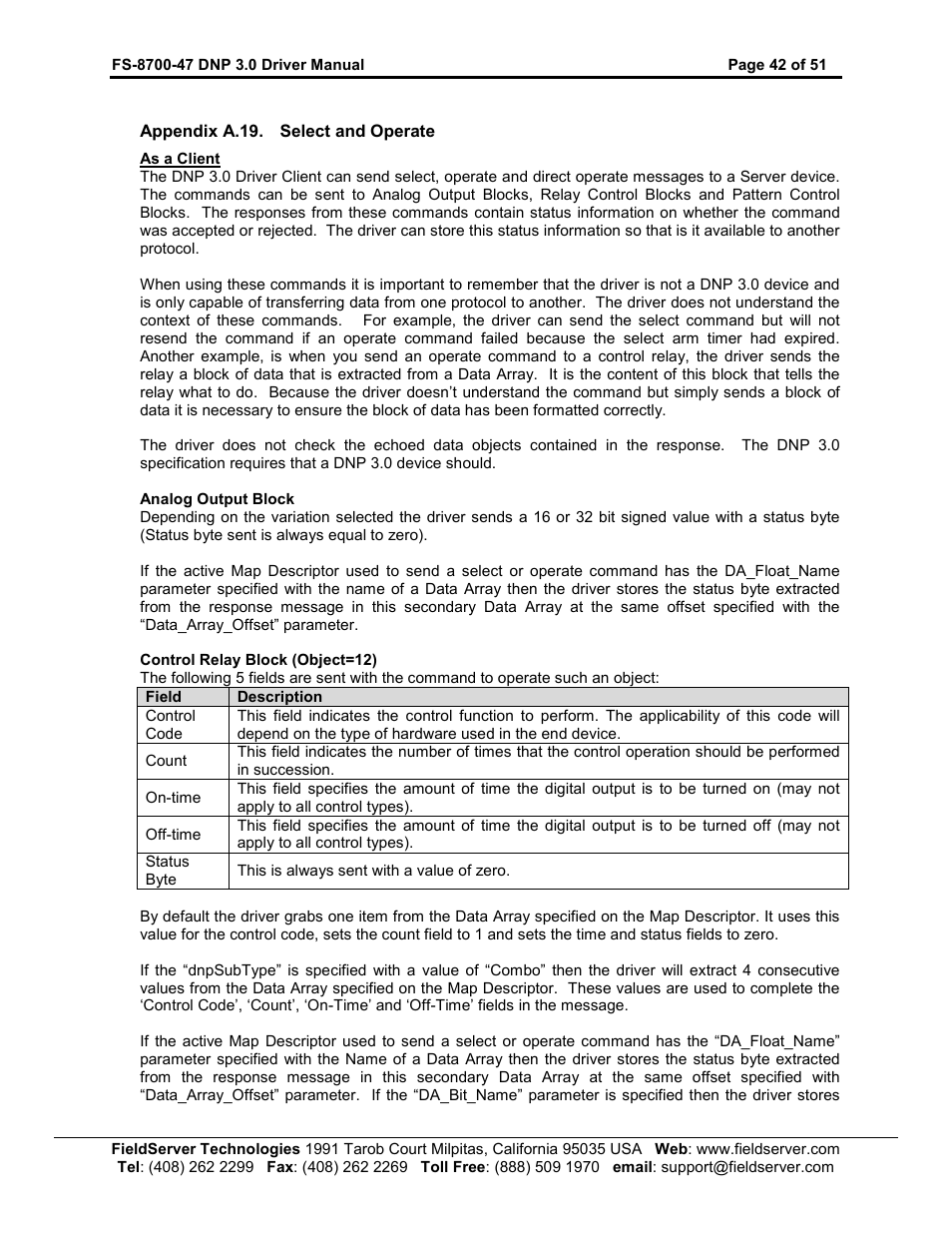 FieldServer FS-8700-47 User Manual | Page 42 / 51