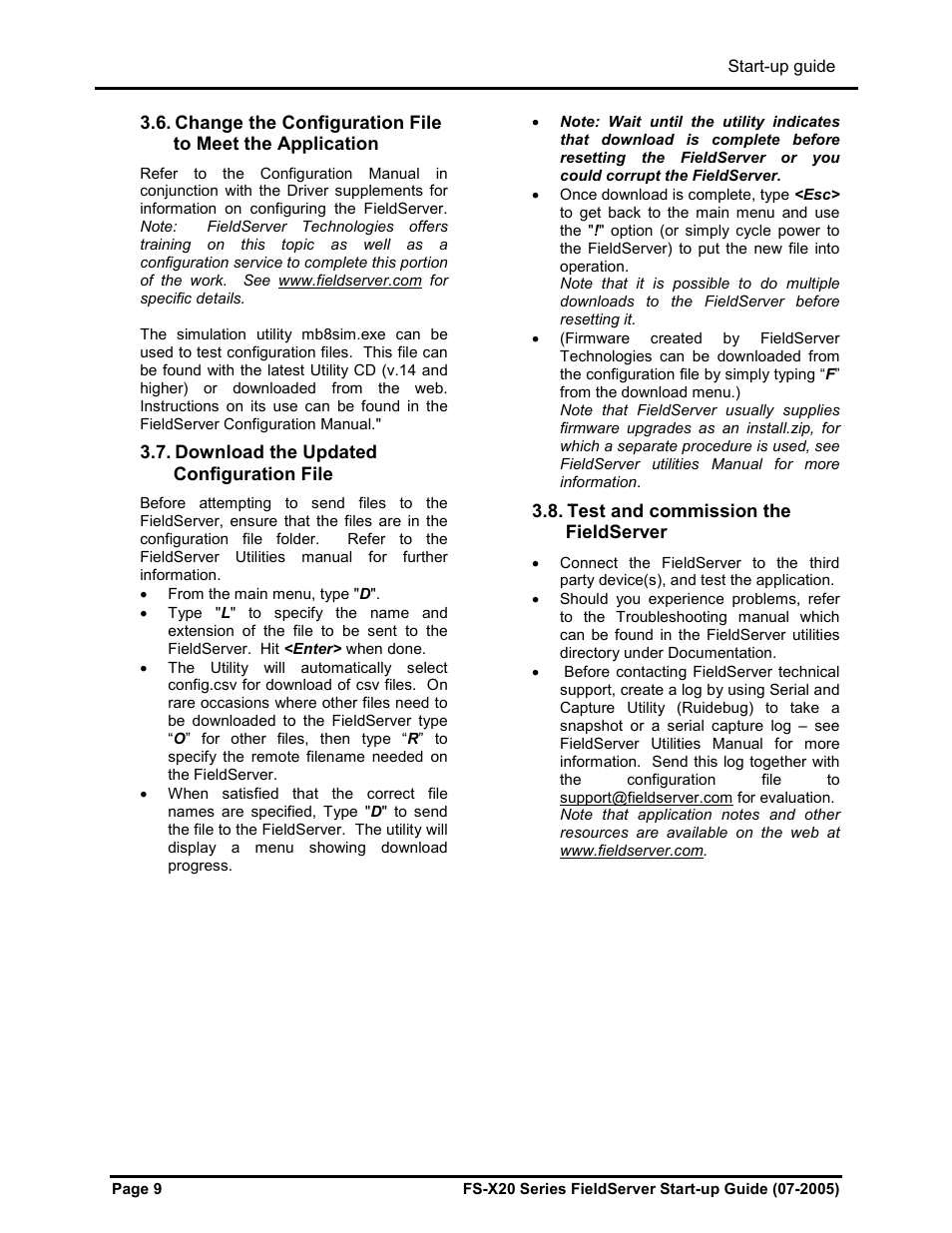 FieldServer FS-X20 User Manual | Page 10 / 13