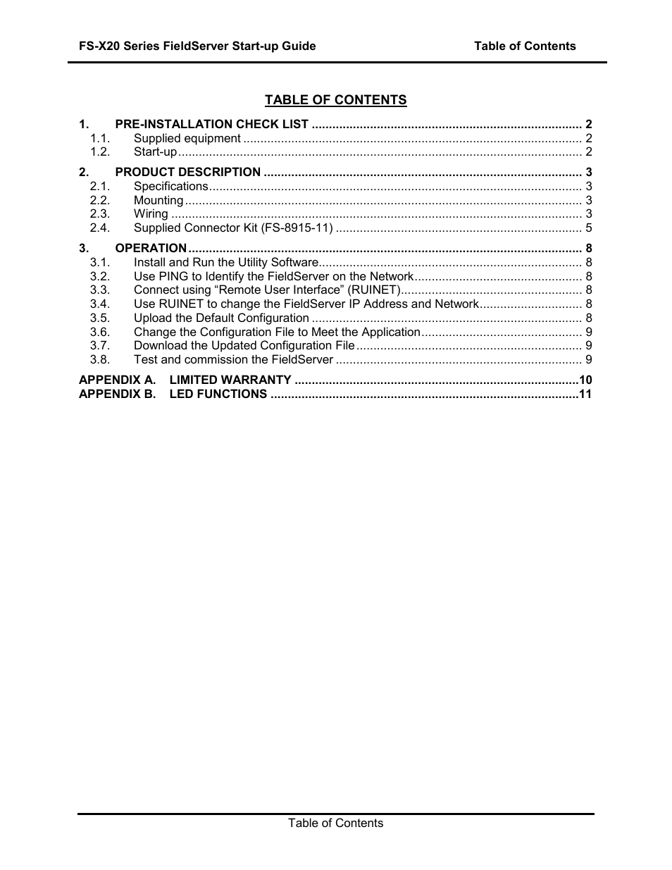 FieldServer FS-X20 User Manual | Page 2 / 13