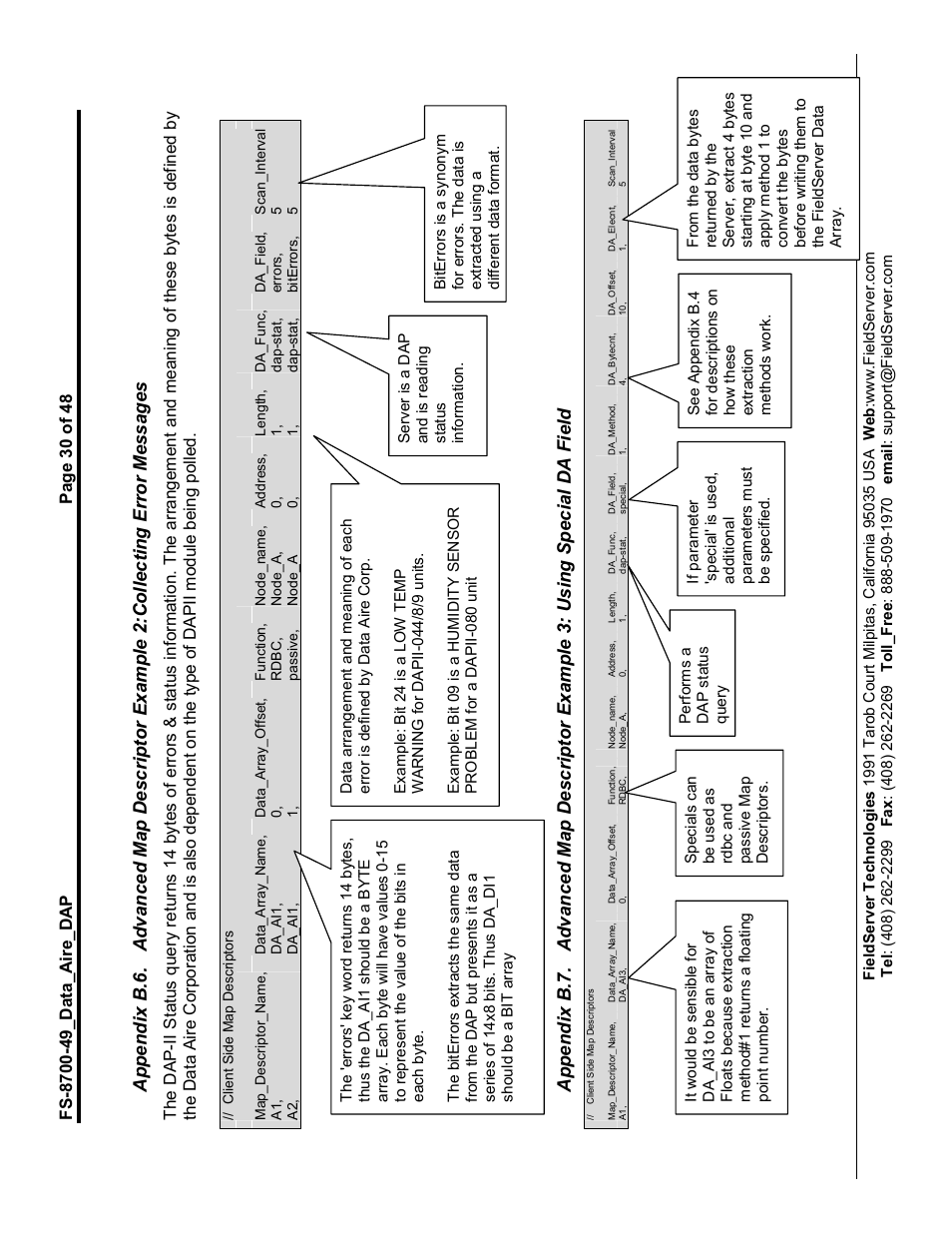 FieldServer Data Aire (DAP) FS-8704-49 User Manual | Page 30 / 48