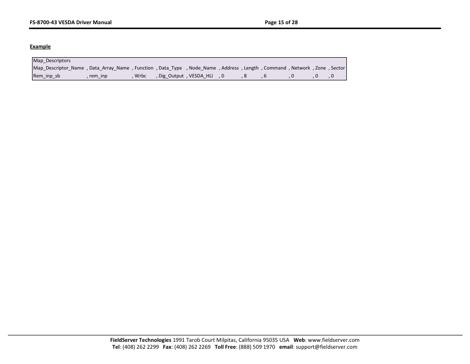 FieldServer FS-8700-43 User Manual | Page 15 / 28