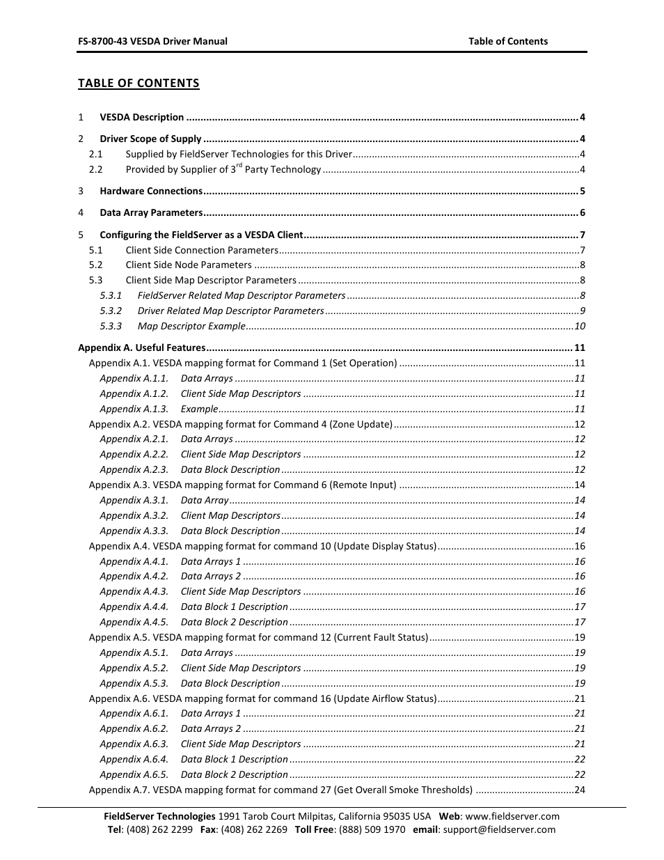 FieldServer FS-8700-43 User Manual | Page 2 / 28