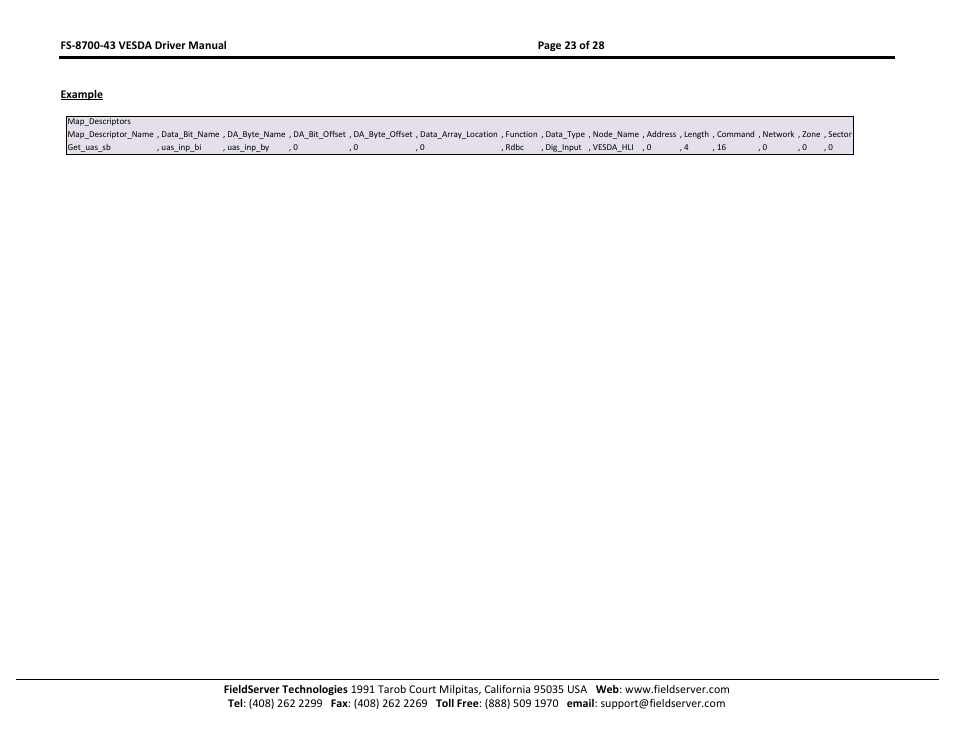 FieldServer FS-8700-43 User Manual | Page 23 / 28