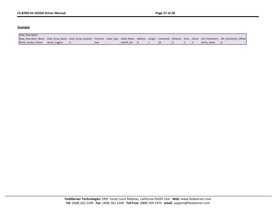 FieldServer FS-8700-43 User Manual | Page 27 / 28