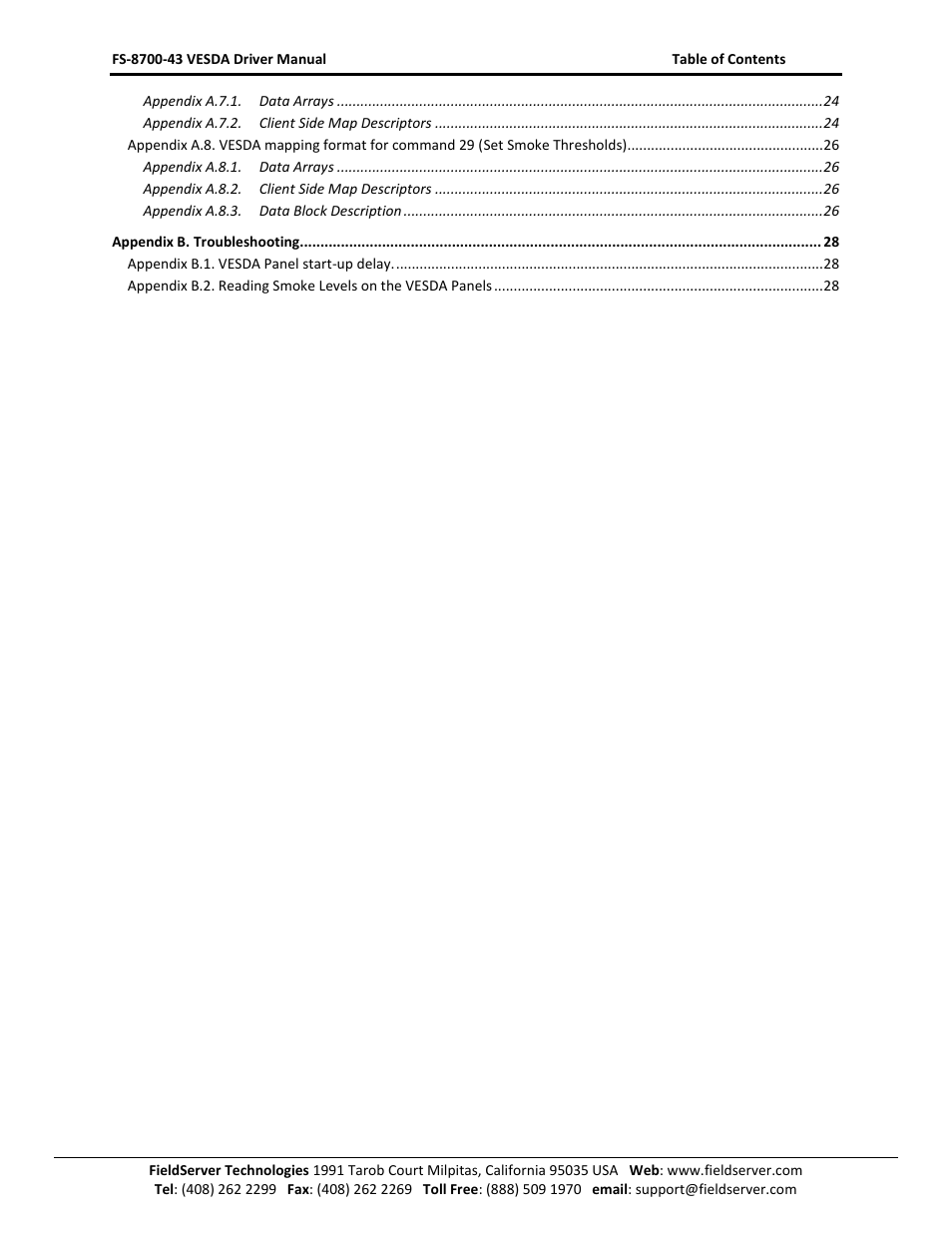 FieldServer FS-8700-43 User Manual | Page 3 / 28