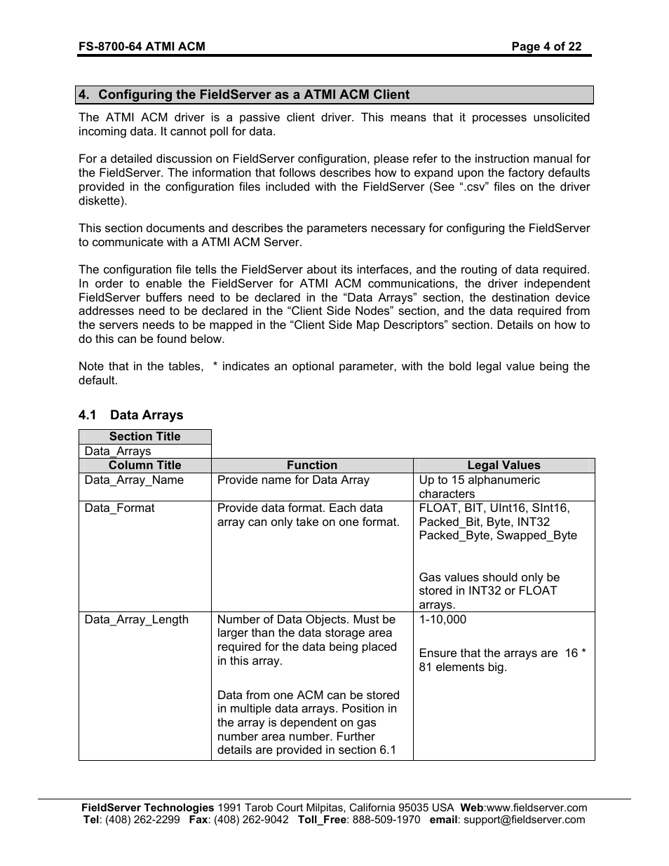FieldServer FS-8700-64 User Manual | Page 5 / 22