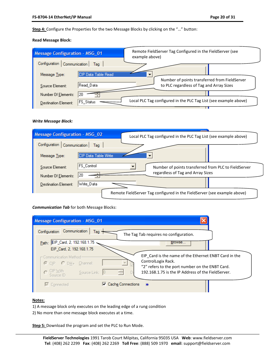 FieldServer FS-8704-14 User Manual | Page 20 / 31