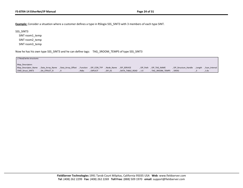 FieldServer FS-8704-14 User Manual | Page 24 / 31