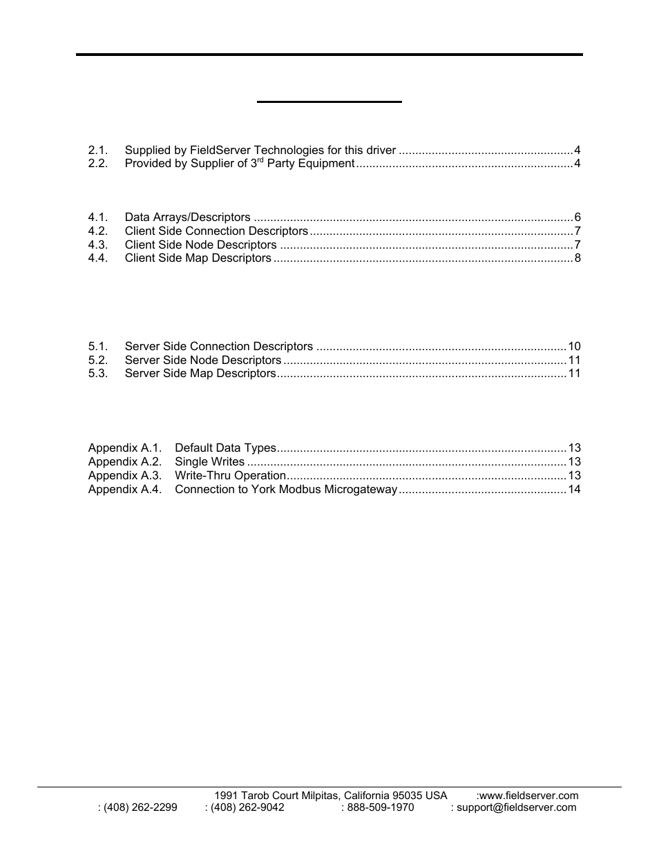 FieldServer Spectronics FS-8700-42 User Manual | Page 2 / 15