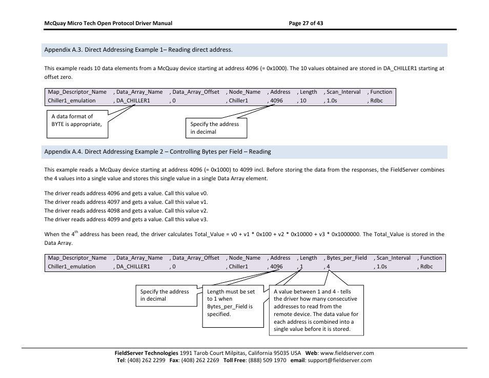 Appendix a.3) | FieldServer FS-8700-80 User Manual | Page 27 / 43