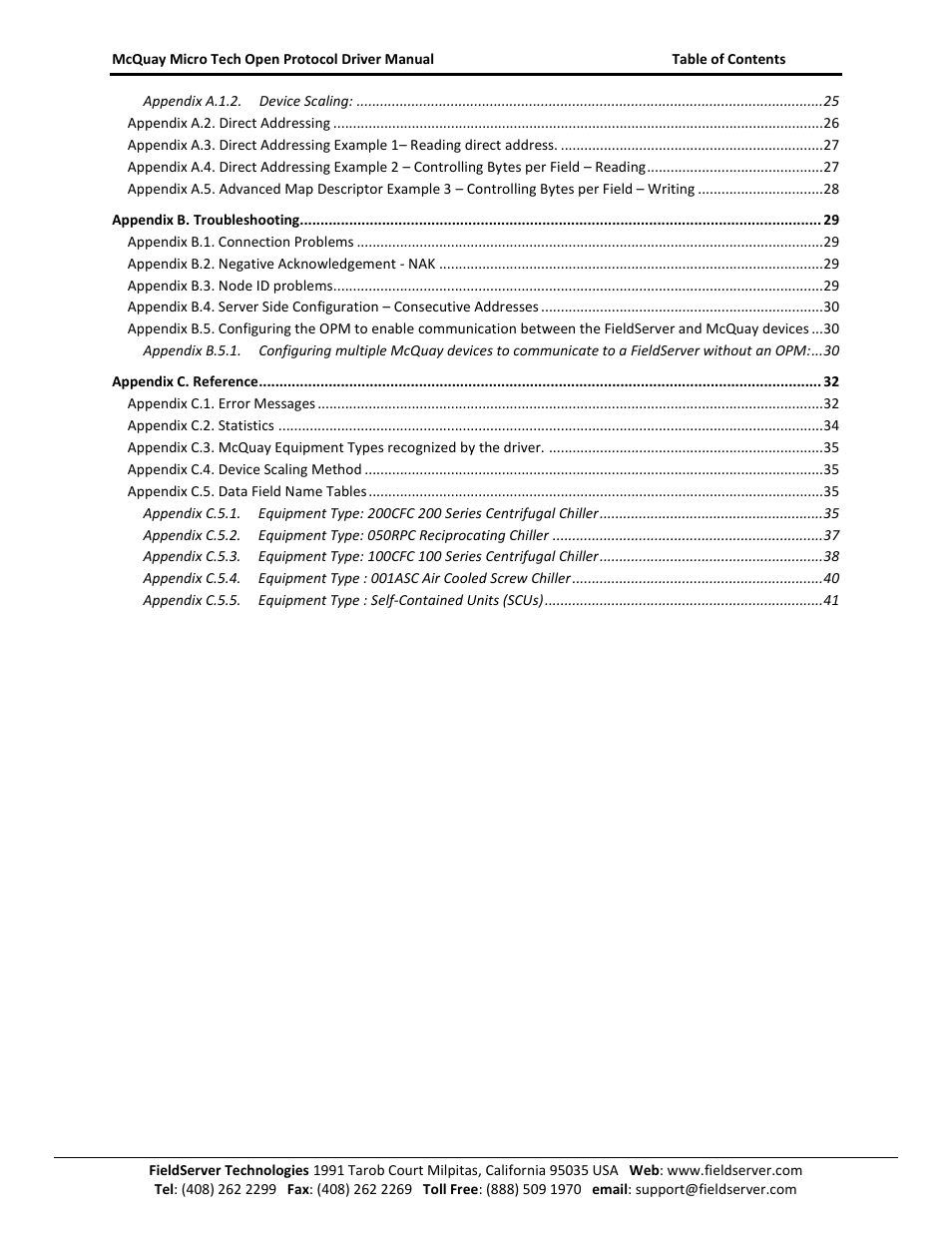 FieldServer FS-8700-80 User Manual | Page 3 / 43