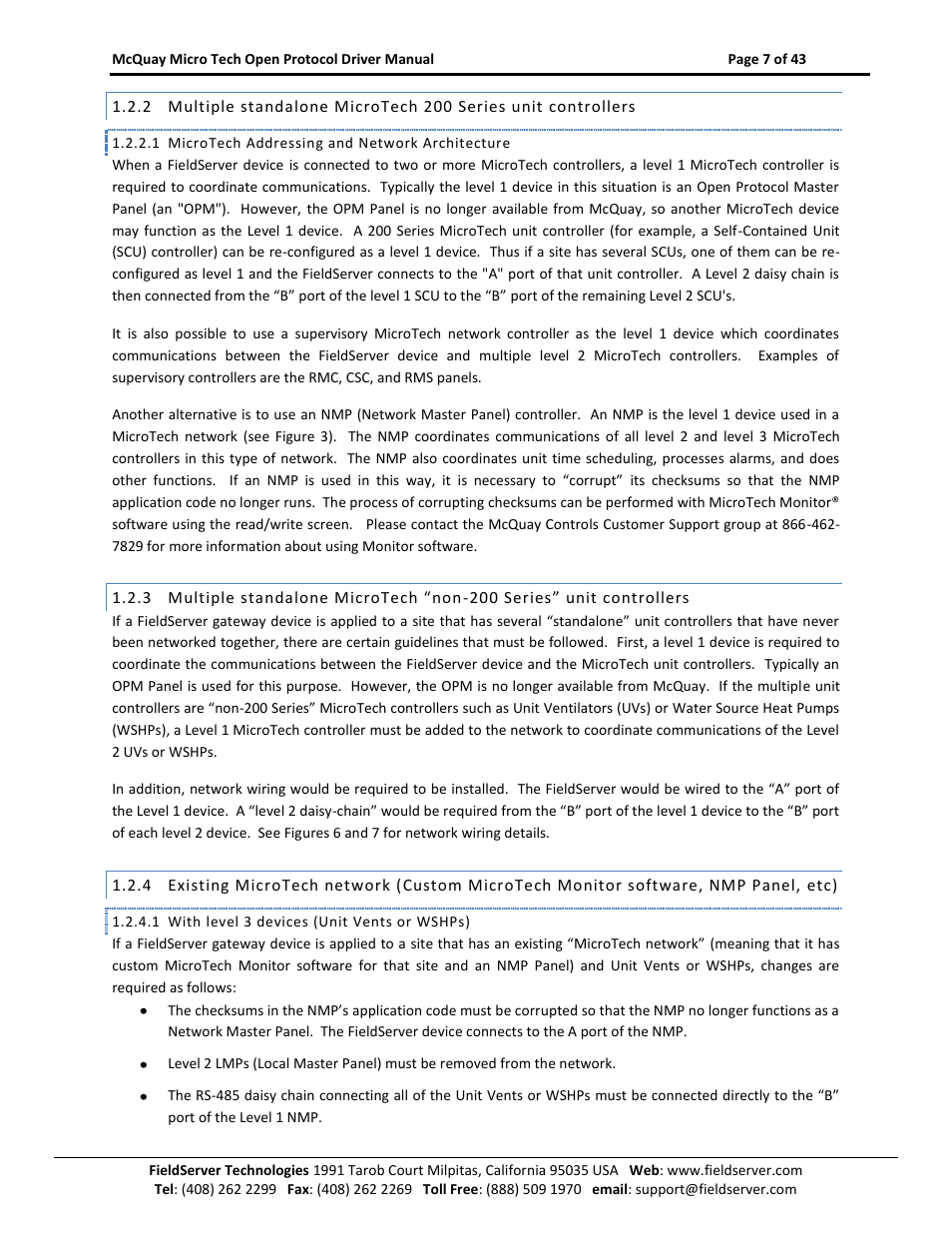 FieldServer FS-8700-80 User Manual | Page 7 / 43