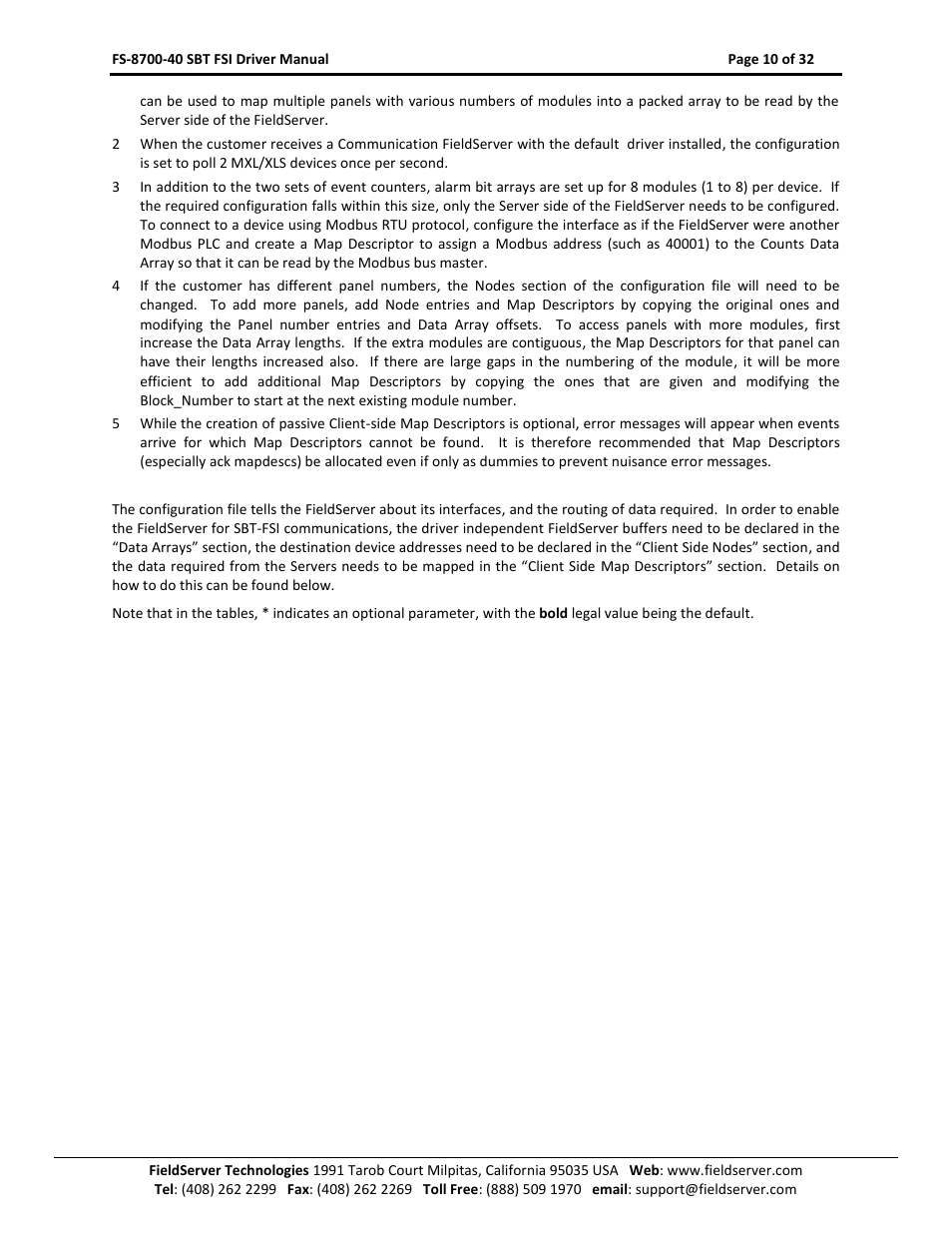 FieldServer FS-8700-40 User Manual | Page 10 / 32
