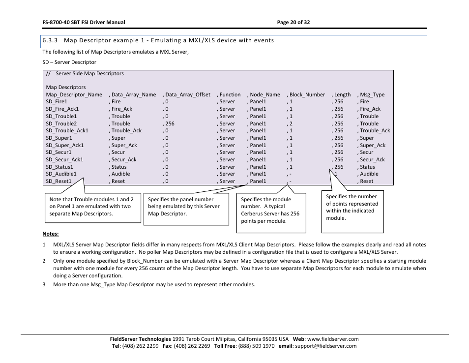 FieldServer FS-8700-40 User Manual | Page 20 / 32
