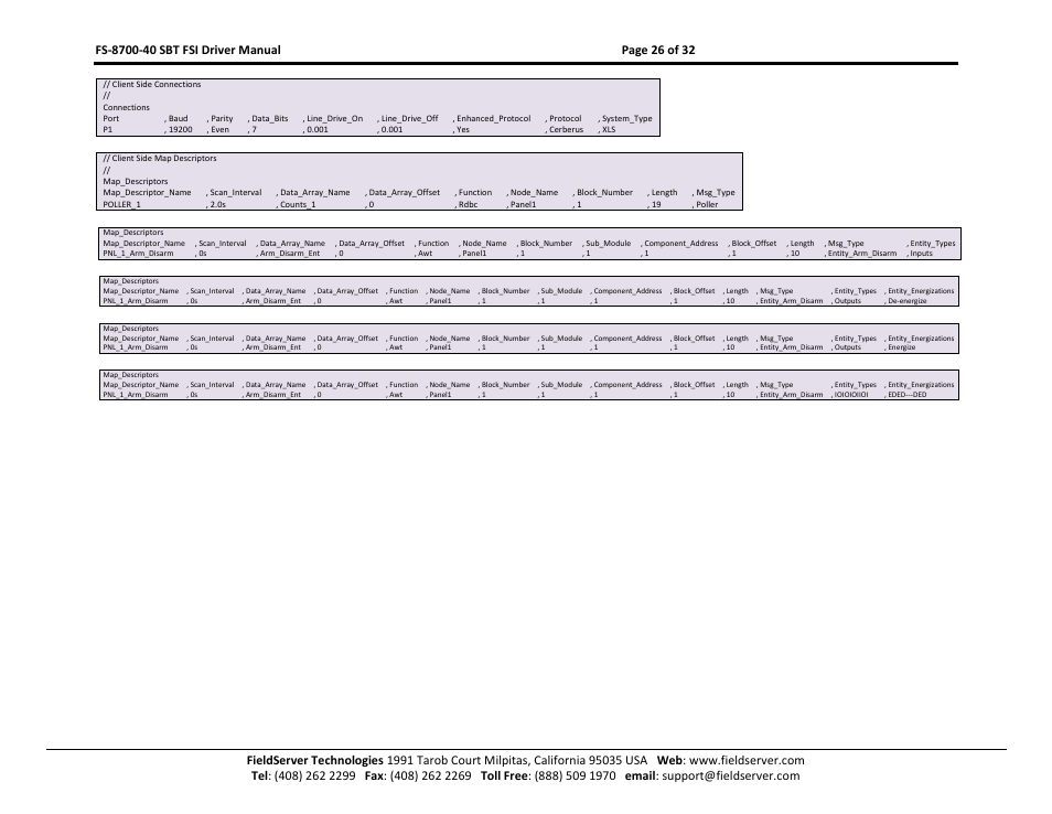 FieldServer FS-8700-40 User Manual | Page 26 / 32