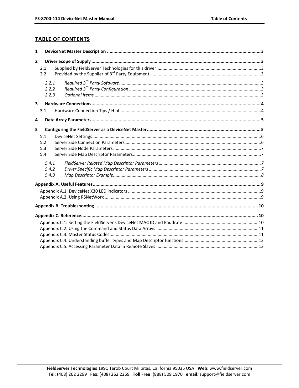 FieldServer FS-8700-114 X30 User Manual | Page 2 / 13